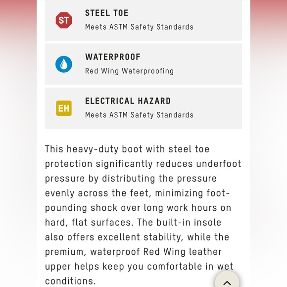 Red Wing Dynaforce 6” Waterproof Steal Toe Boots - Picture 2 of 9